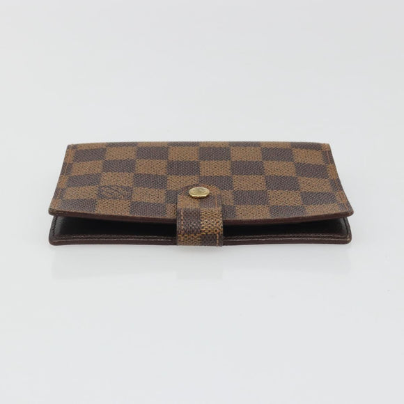 LOUIS VUITTON Damier Ebene Agenda PM Day Planner Cover R20700 LV Auth mr2618