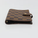 LOUIS VUITTON Damier Ebene Agenda PM Day Planner Cover R20700 LV Auth mr2618-6