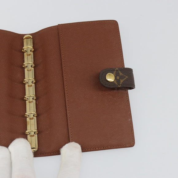 LOUIS VUITTON Monogram Agenda PM Day Planner Cover R20005 LV Auth mr2619A