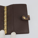 LOUIS VUITTON Damier Ebene Agenda PM Day Planner Cover R20700 LV Auth mr2623-14