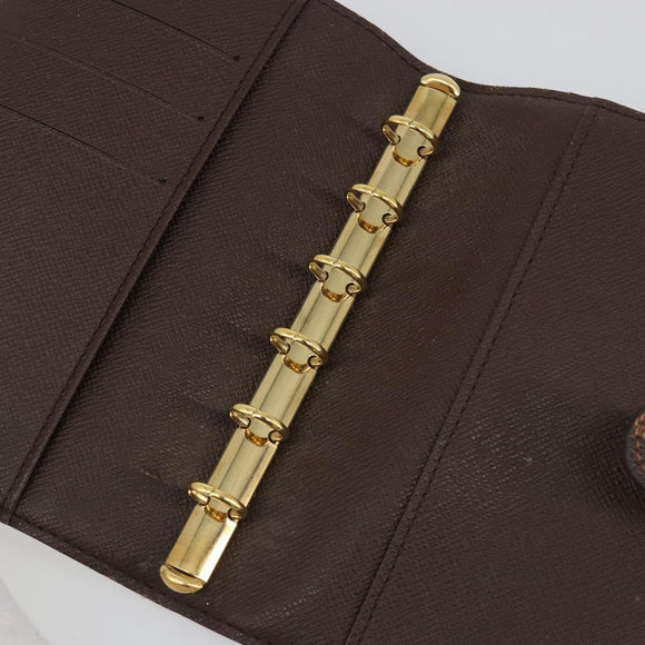 LOUIS VUITTON Damier Ebene Agenda PM Day Planner Cover R20700 LV Auth mr2623