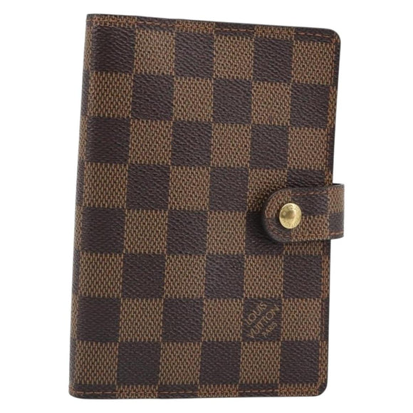 LOUIS VUITTON Damier Ebene Agenda PM Dagplanner Omslag R20700 LV Auth mr2623