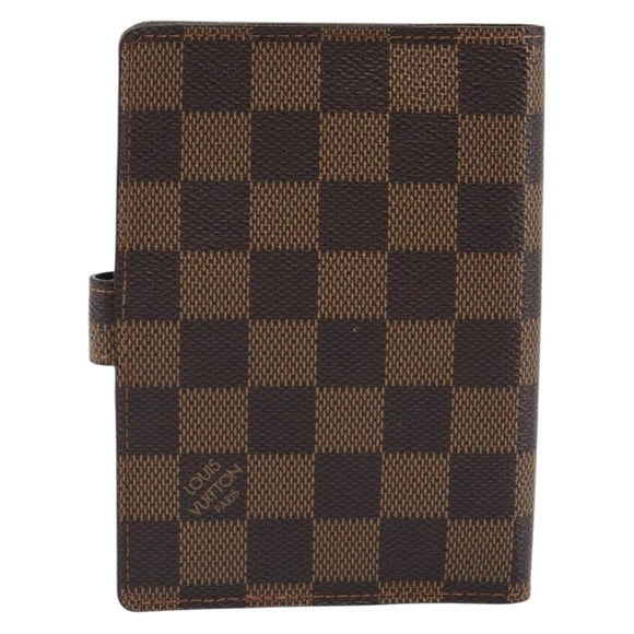LOUIS VUITTON Damier Ebene Agenda PM Day Planner Cover R20700 LV Auth mr2623