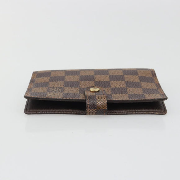 LOUIS VUITTON Damier Ebene Agenda PM Dagplanner Omslag R20700 LV Auth mr2623