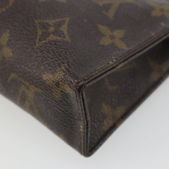 LOUIS VUITTON Monogram Poche Toilette 15 Pouch M47546 LV Auth mr2625