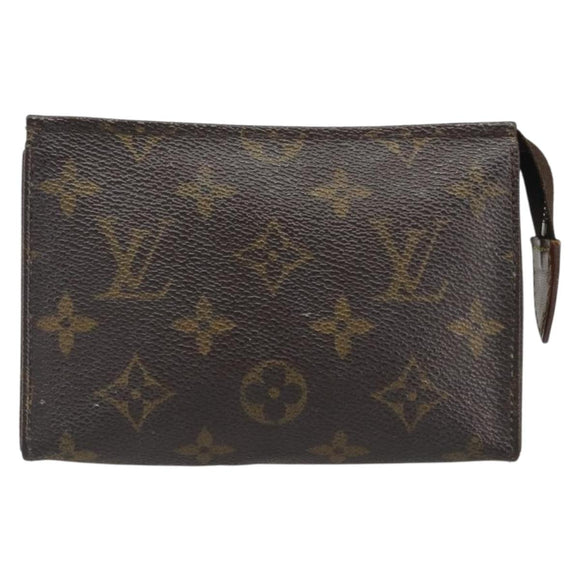 LOUIS VUITTON Monogram Poche Toilette 15 Pouch M47546 LV Auth mr2625