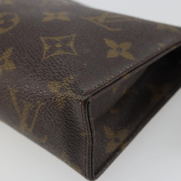 LOUIS VUITTON Monogram Poche Toilette 15 Pouch M47546 LV Auth mr2625