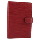 LOUIS VUITTON Epi Agenda PM Day Planner Cover Red R20057 LV Auth mr2626-1
