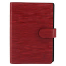 LOUIS VUITTON Epi Agenda PM Day Planner Cover Red R20057 LV Auth mr2626-13