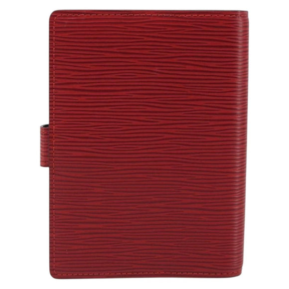 LOUIS VUITTON Epi Agenda PM Day Planner Cover Red R20057 LV Auth mr2626