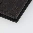 GUCCI GG Canvas Day Planner Cover Brown Silver Auth mr2627A-16