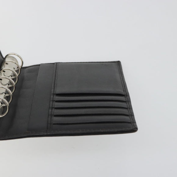 GUCCI GG Canvas Day Planner Cover Brown Silver Auth mr2627A