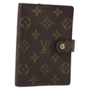 LOUIS VUITTON Monogram Agenda PM Day Planner Cover R20005 LV Auth mr2629-1
