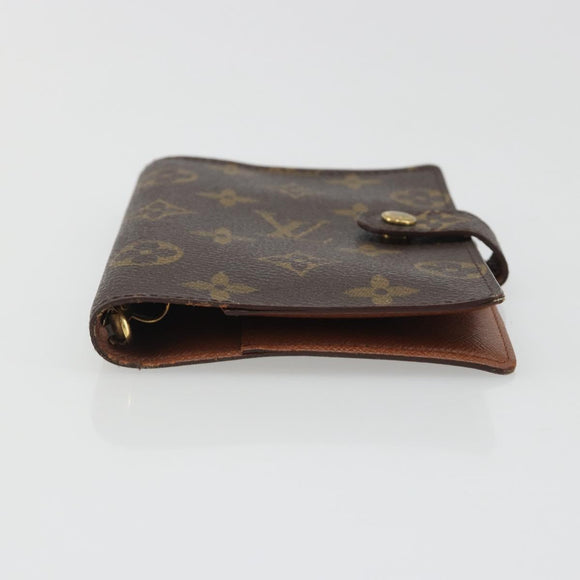 LOUIS VUITTON Monogram Agenda PM Day Planner Cover R20005 LV Auth mr2629