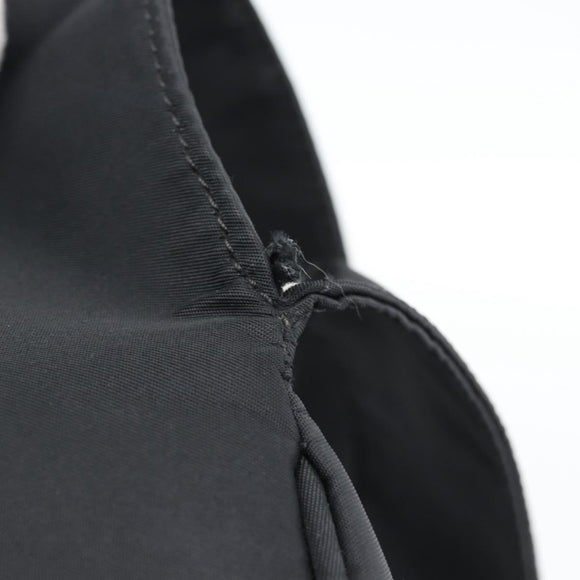FENDI Shoulder Bag Nylon Black Silver Auth mr2630