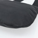 FENDI Shoulder Bag Nylon Black Silver Auth mr2630-14