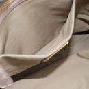 Miu Miu Hand Bag Leather 2way Beige Pink Gold Auth mr2631M-24