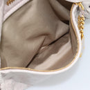 Miu Miu Hand Bag Leather 2way Beige Pink Gold Auth mr2631M-27