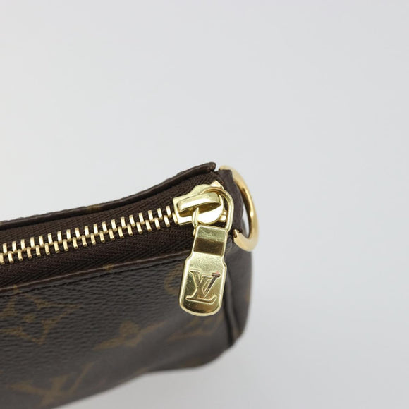 LOUIS VUITTON Monogram Mini Pochette Accessoires Pouch N41667 LV Auth mr2632