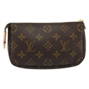LOUIS VUITTON Monogram Mini Pochette Accessoires Pouch N41667 LV Auth mr2632-2