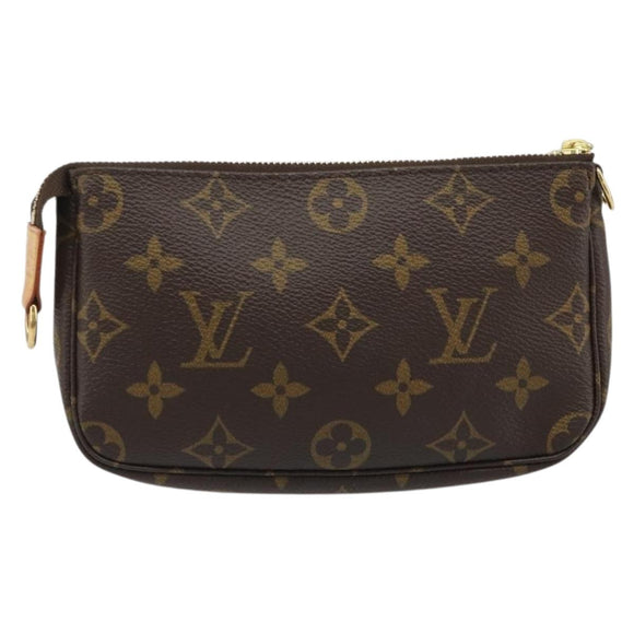 LOUIS VUITTON Monogram Mini Pochette Accessoires Pouch N41667 LV Auth mr2632