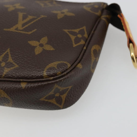 LOUIS VUITTON Monogram Mini Pochette Accessoires Pouch N41667 LV Auth mr2632