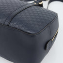 GUCCI Micro GG Canvas Guccissima Bag Leather 2way Navy Gold 510286 Auth mr2634A-9