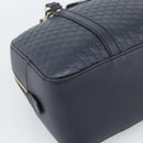 GUCCI Micro GG Canvas Guccissima Bag Leather 2way Navy Gold 510286 Auth mr2634A-16