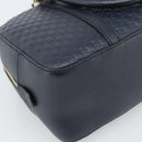 GUCCI Micro GG Canvas Guccissima Bag Leather 2way Navy Gold 510286 Auth mr2634A-18
