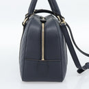 GUCCI Micro GG Canvas Guccissima Bag Leather 2way Navy Gold 510286 Auth mr2634A-3
