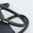 GUCCI Micro GG Canvas Guccissima Bag Leather 2way Navy Gold 510286 Auth mr2634A-14