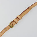 LOUIS VUITTON Adjustable Shoulder Strap Leather 39.4""-47.2"" Beige Auth mr2635-10