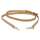 LOUIS VUITTON Adjustable Shoulder Strap Leather 39.4""-47.2"" Beige Auth mr2635-2