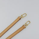 LOUIS VUITTON Adjustable Shoulder Strap Leather 39.4""-47.2"" Beige Auth mr2635-6