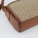 CELINE Macadam Canvas Shoulder Bag PVC Beige Gold Auth mr2636-13