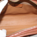 CELINE Macadam Canvas Shoulder Bag PVC Beige Gold Auth mr2636-16