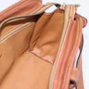 CELINE Macadam Canvas Shoulder Bag PVC Beige Gold Auth mr2636-17
