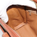 CELINE Macadam Canvas Shoulder Bag PVC Beige Gold Auth mr2636-18