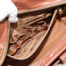 CELINE Macadam Canvas Shoulder Bag PVC Beige Gold Auth mr2636-20