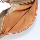 CELINE Macadam Canvas Shoulder Bag PVC Beige Gold Auth mr2636-21