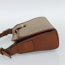 CELINE Macadam Canvas Shoulder Bag PVC Beige Gold Auth mr2636-4