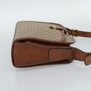 CELINE Macadam Canvas Shoulder Bag PVC Beige Gold Auth mr2636-5