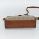 CELINE Macadam Canvas Shoulder Bag PVC Beige Gold Auth mr2636-9