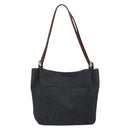 FENDI Tote Bag Denim Blue Silver Auth mr2637-2