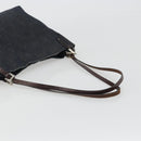 FENDI Tote Bag Denim Blue Silver Auth mr2637-8