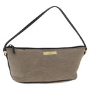 GUCCI Hand Bag Canvas Khaki Gold 07198 Auth mr2638-1