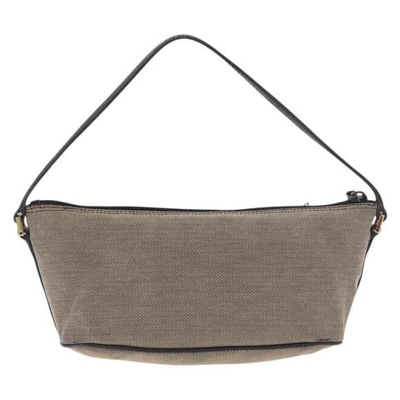 GUCCI Hand Bag Canvas Khaki Gold 07198 Auth mr2638