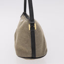 GUCCI Hand Bag Canvas Khaki Gold 07198 Auth mr2638-3