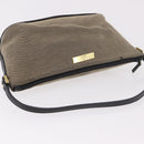 GUCCI Hand Bag Canvas Khaki Gold 07198 Auth mr2638-6