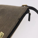 GUCCI Hand Bag Canvas Khaki Gold 07198 Auth mr2638-8